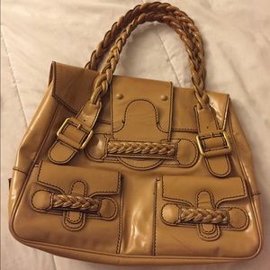 Valentino braided leather bag