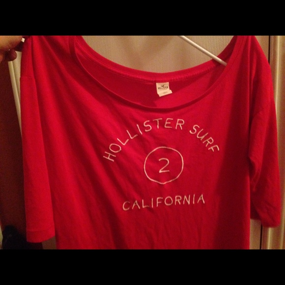 Red hollister blouse. 💋