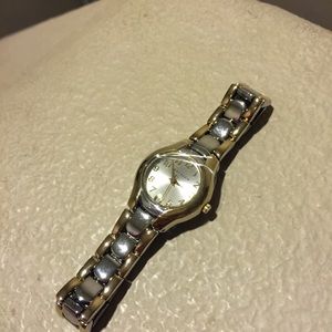 Two toned small faced watch