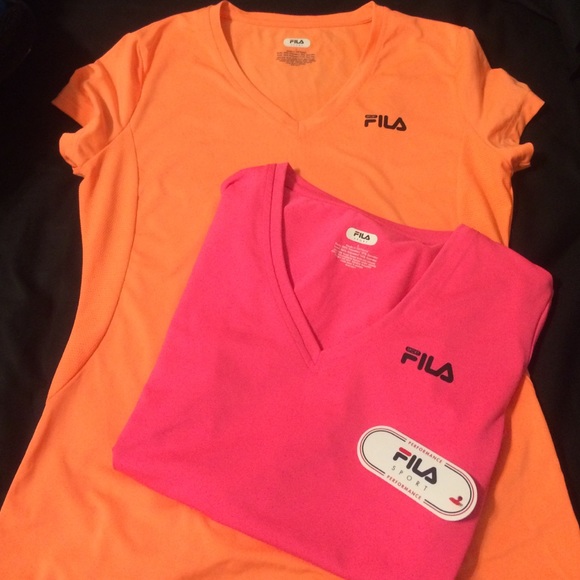 Two Fila Workout Shirts