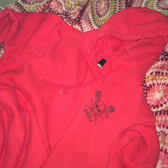Small Obey skull hoodie