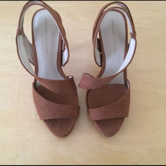 Zara brown heels