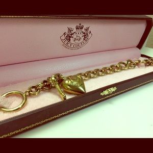 Juicy couture heart charm starter bracelet