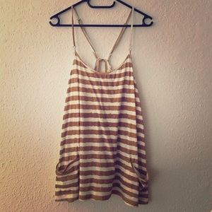 Cute striped spaghetti strap