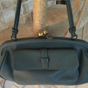 Ann Taylor Loft gently used handbag in deep teal.