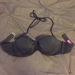 34B Victoria's Secret Push Up Bandeau Top in Black