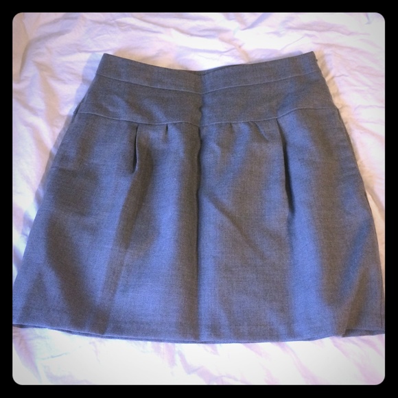 Loft wool skirt with pockets (gray, 6)