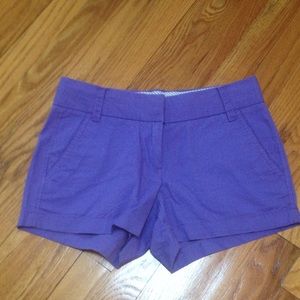 Jcrew Factory Purple 3in Chino Shorts