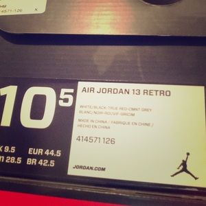 Men's Air Jordan 13's (Retro) 10.5