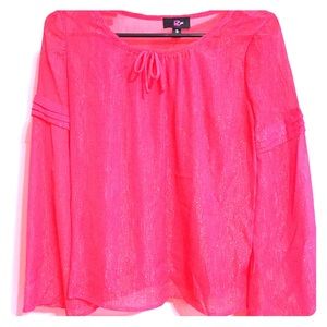 Red/pink sparkly blouse