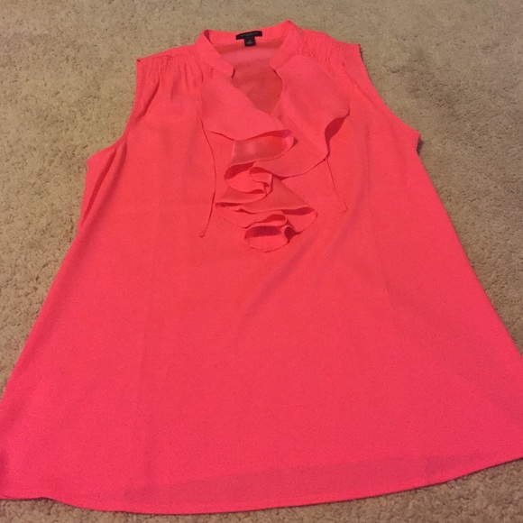 Neon Pink Dressy Tank from Ann Taylor