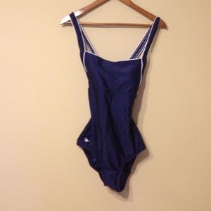 Navy Blue Speedo once piece worn once