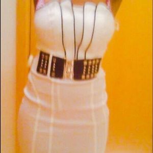 White cocktail dress