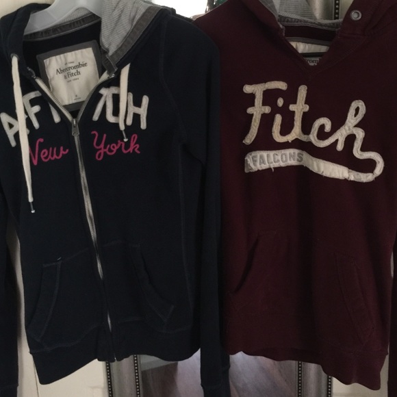 BLUE a&f hoodie
