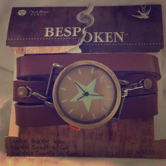 New Star brown leatherette watch