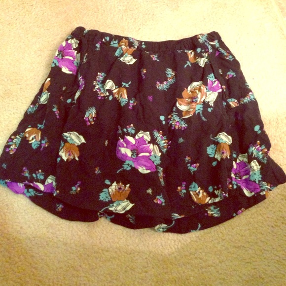 Black with flower skirt.