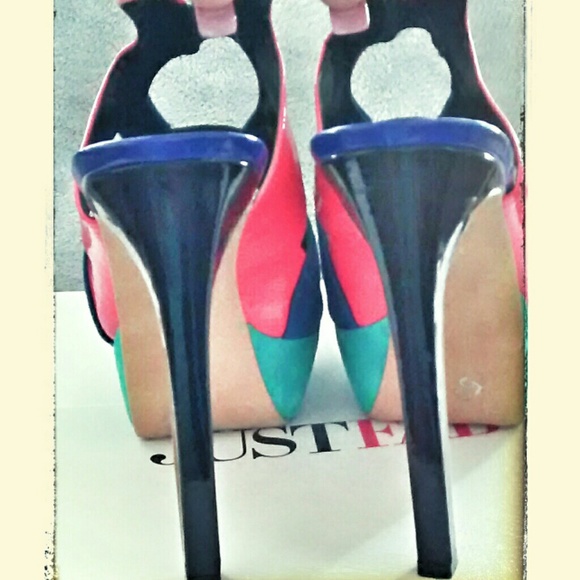 Super fun and flirty heels. Worn a few times, - Picture 2 of 4