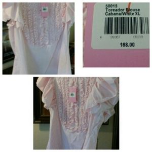 Sinclaire 10 Toreador XL Blouse Cabana/White