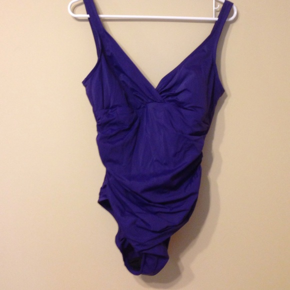 Croft & Barrow Eggplant Swimsuit with slimmer
