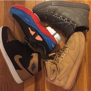 Balenciagas,Adidas,wheat forces & Melo 1's