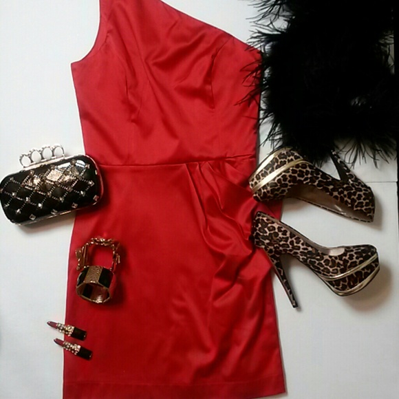 One Shoulder Cocktail Dress - Picture 2 of 5