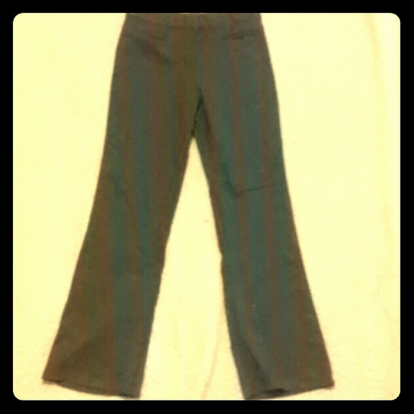 Grey Dress Pants Sparkly Silver Pin Stripes