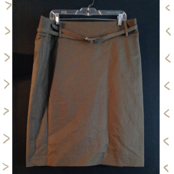 Olive Green Pencil Skirt