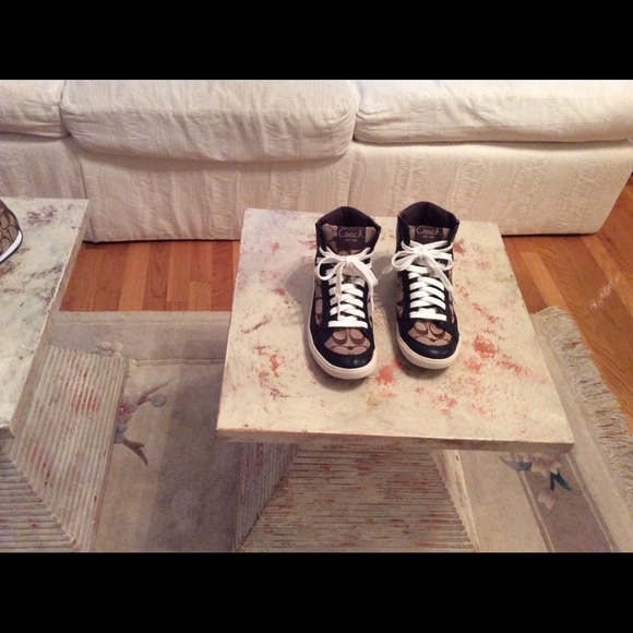 Price Drop ! !  Coach High Top tennis shoes