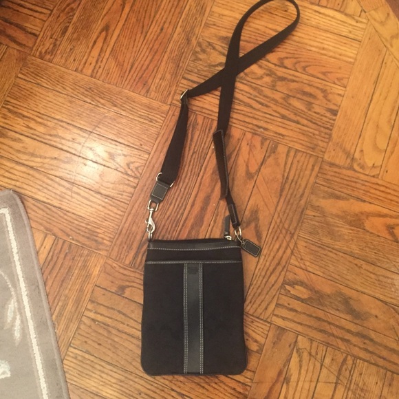 Coach cross body black purse