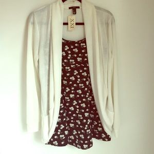 Floral Dress and Cardigan!