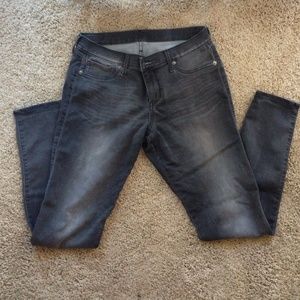 Express grey skinny leg jean legging