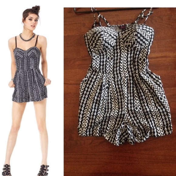 Tribal print romper (shorts)