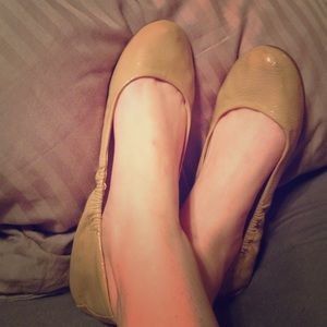 Steve Madden Nude patent-faux leather Flats
