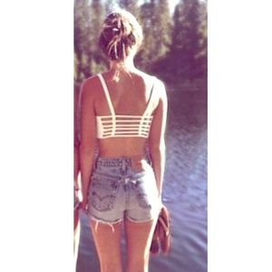 💋white Brandy Melville bandeau!💋