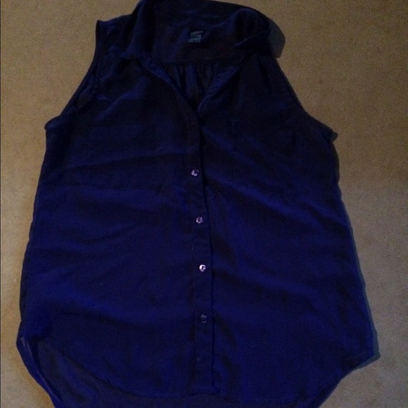 Sleeveless sheer top