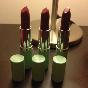 Three Clinique Diff Lipsticks Heartfelt and Grape