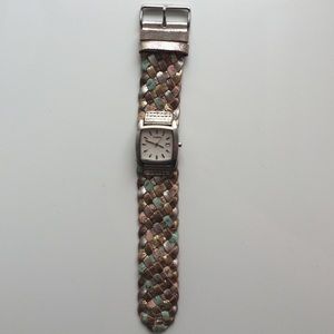 Braided fossil watch