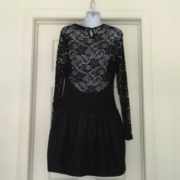 ASOS Black Lace & Peplum LBD - Picture 4 of 4