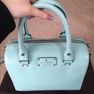 🍭HP🍭Kate spade Leather bag/Robinsegg, Blue