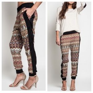 Tribal Print Joggers