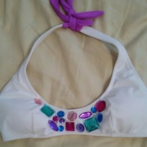Victorias secret u-neck halter bikini top