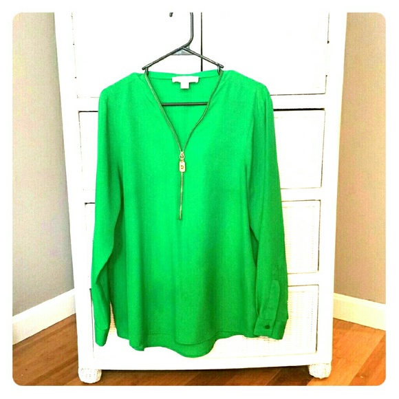 Michael Kors Kelly Green Blouse