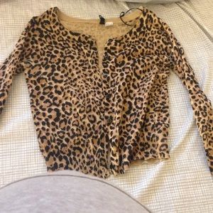 H&M Cheetah Print Cardigan