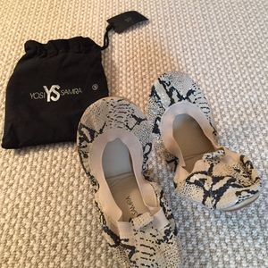 Yosi Samra fold up ballet flats