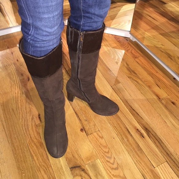 Brown winter boots