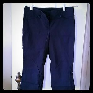 Navy peddler pants NWOT