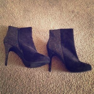 Black Sparkly Booties