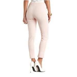 Pink Knit Skinny Pants