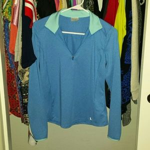 Blue dri fit long sleeve.