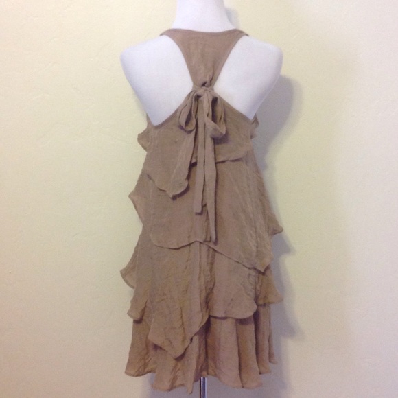 BUNDLED! Khaki Tiered Dress - Picture 2 of 4